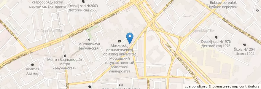 Mapa de ubicacion de Vietcafe Экспресс en Russia, Distretto Federale Centrale, Москва, Центральный Административный Округ, Басманный Район.