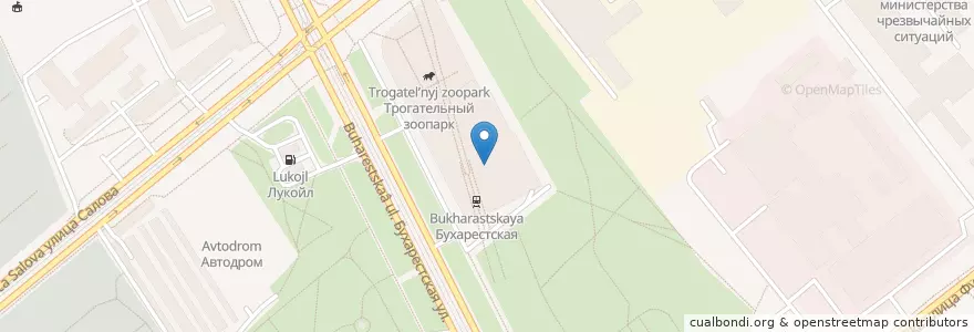 Mapa de ubicacion de Люксор en Russie, District Fédéral Du Nord-Ouest, Oblast De Léningrad, Saint-Pétersbourg, Фрунзенский Район, Округ Волковское.