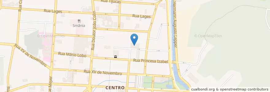 Mapa de ubicacion de Banco do Brasil en برزیل, منطقه جنوب برزیل, سانتا کاتارینا, Região Geográfica Intermediária De Joinville, Microrregião De Joinville, Joinville.