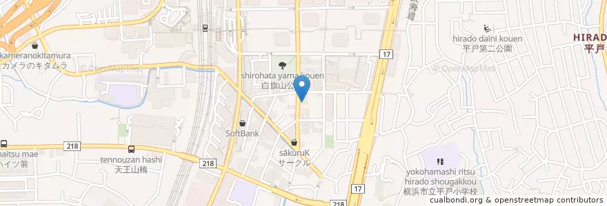 Mapa de ubicacion de マサカクリニック en 일본, 가나가와현, 요코하마시, 戸塚区.