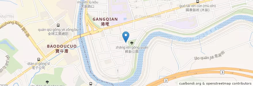 Mapa de ubicacion de 等樓上房客的一個人咖啡 en 타이완, 신베이 시, 타이베이시, 원산 구.