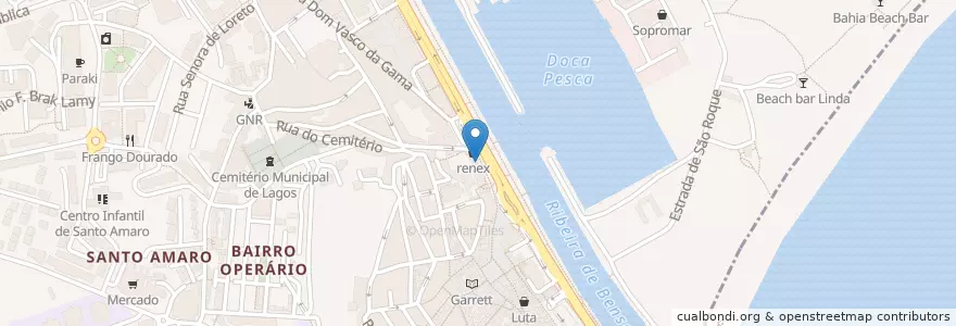 Mapa de ubicacion de GILBERTO en پرتغال, Algarve, Algarve, فارو, لاگوس, São Gonçalo De Lagos.