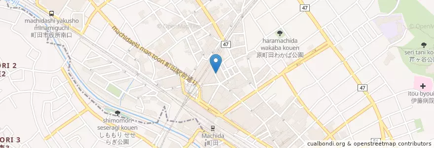 Mapa de ubicacion de ワールドカレンシーショップ en 일본, 도쿄도, 町田市.