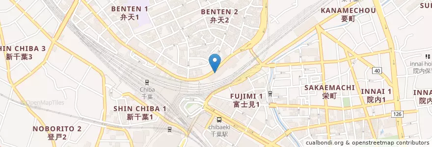 Mapa de ubicacion de ほのか en 일본, 지바현, 千葉市, 中央区.