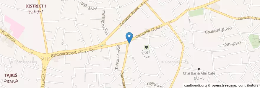 Mapa de ubicacion de ایستگاه ۶ آتش‌نشانی و خدمات ایمنی en ایران, استان تهران, شهرستان شمیرانات, تهران, بخش رودبار قصران.
