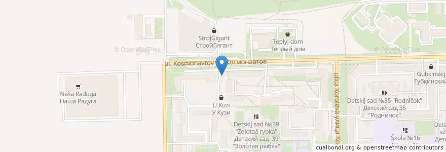 Mapa de ubicacion de аптека en روسيا, Центральный Федеральный Округ, Белгородская Область, Губкинский Городской Округ.