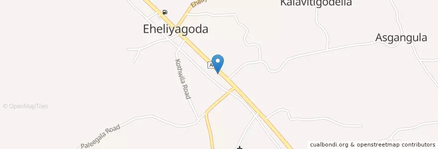 Mapa de ubicacion de Public Library en Sri Lanka, සබරගමුව පළාත, රත්නපුර දිස්ත්‍රික්කය.