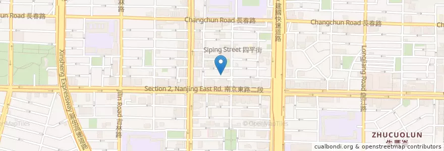 Mapa de ubicacion de 咖啡逗 en Taiwan, 新北市, Taipei, 中山區.