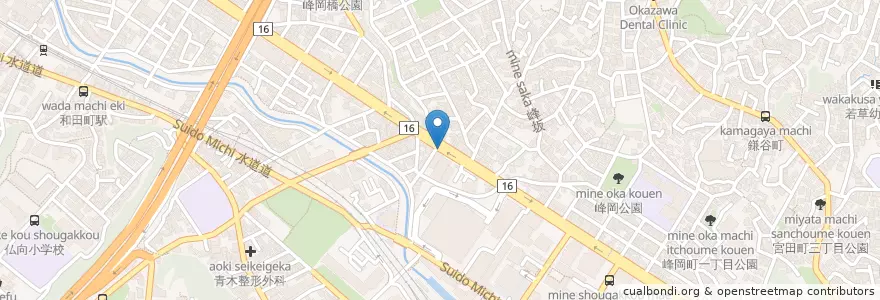Mapa de ubicacion de ヒルビュウ en 일본, 가나가와현, 요코하마시, 保土ヶ谷区.