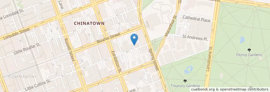 Mapa de ubicacion de Safe City Car Park en Australia, Victoria, City Of Melbourne.
