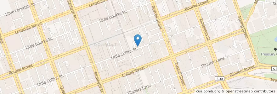 Mapa de ubicacion de Hairy Little Sista en オーストラリア, ビクトリア, City Of Melbourne.