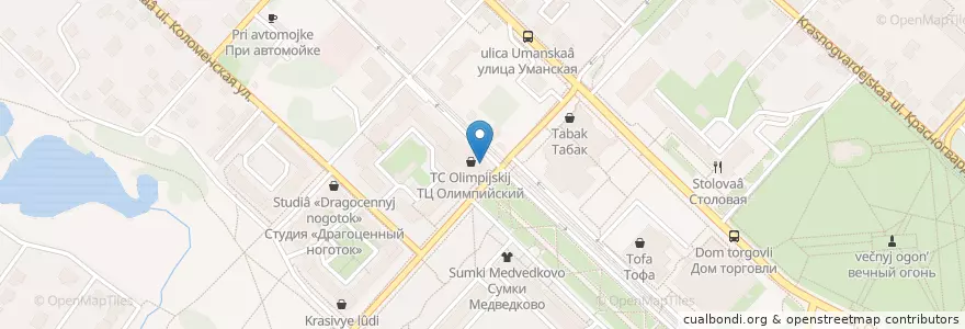 Mapa de ubicacion de ДОМФарма en Rusia, Distrito Federal Central, Óblast De Moscú, Коломенский Городской Округ.