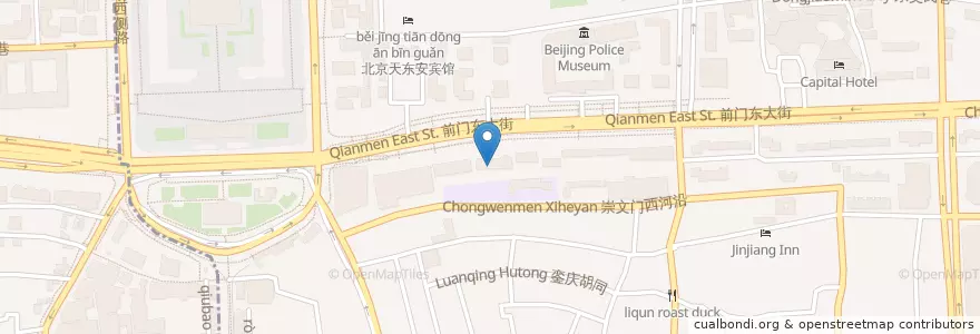 Mapa de ubicacion de 中国工商银行 en China, Peking, Hebei, 东城区.