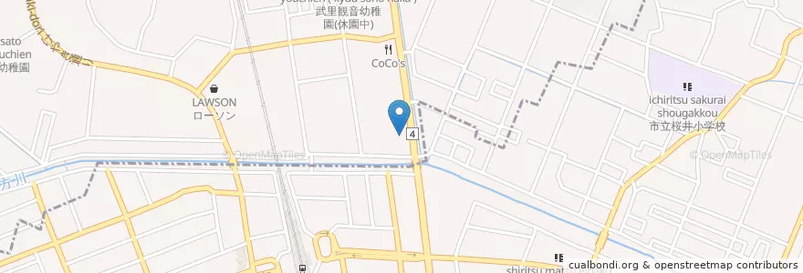Mapa de ubicacion de ENEOS en Jepun, 埼玉県, 越谷市.