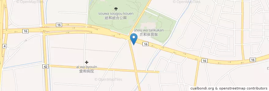 Mapa de ubicacion de マクドナルド en Japonya, 埼玉県, 春日部市.
