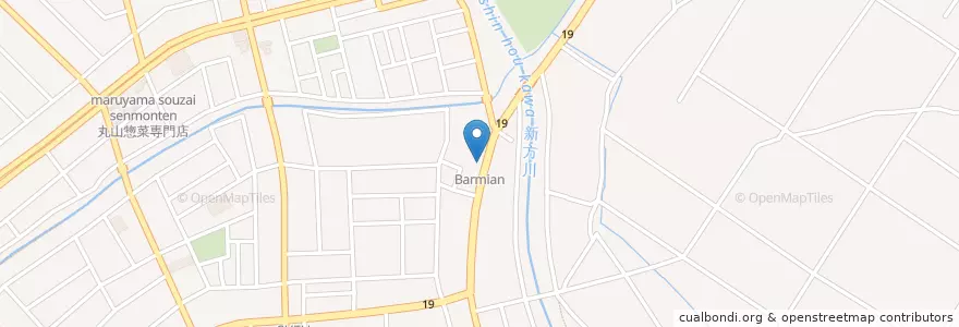 Mapa de ubicacion de Barmian en 日本, 埼玉県, 越谷市.