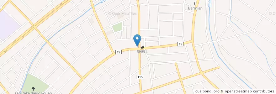 Mapa de ubicacion de Cosmo en Jepun, 埼玉県, 越谷市.