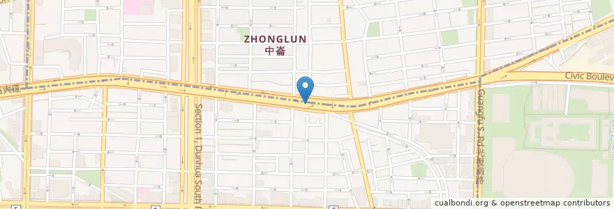 Mapa de ubicacion de 市民大道停車場延吉段 en 臺灣, 新北市, 臺北市, 大安區.