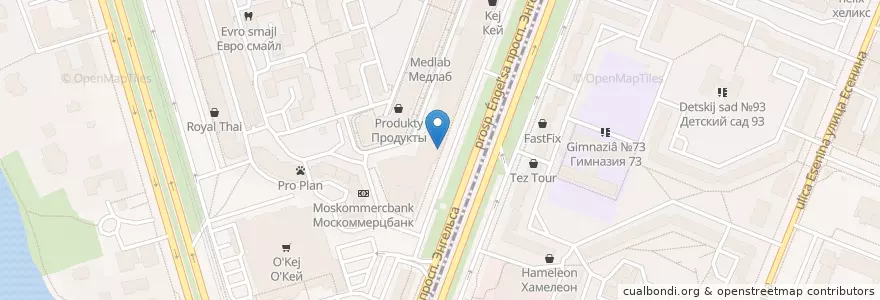 Mapa de ubicacion de МБА-Москва en Rusia, Северо-Западный Федеральный Округ, Óblast De Leningrado, San Petersburgo, Выборгский Район.