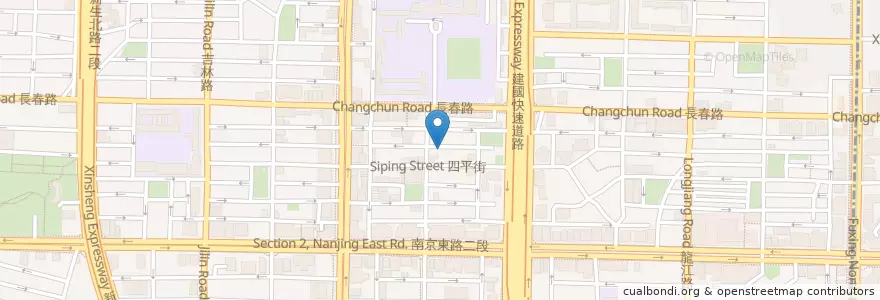 Mapa de ubicacion de 豪季水餃專賣店 en تایوان, 新北市, تایپه, 中山區.