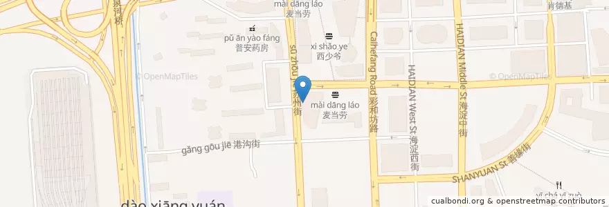 Mapa de ubicacion de black Jack en China, Beijing, Hebei, Haidian District.