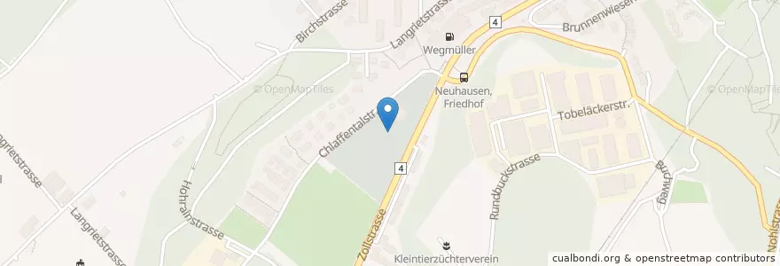 Mapa de ubicacion de Friedhof Landacker en Schweiz/Suisse/Svizzera/Svizra, Schaffhausen, Neuhausen Am Rheinfall.