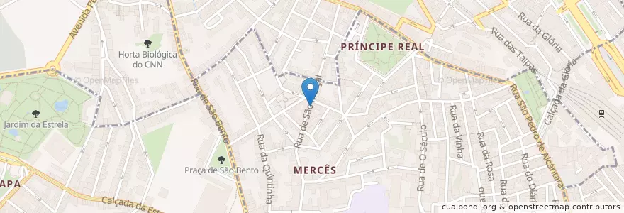Mapa de ubicacion de Frei Contente en Portekiz, Área Metropolitana De Lisboa, Lisboa, Grande Lisboa, Lizbon, Misericórdia.