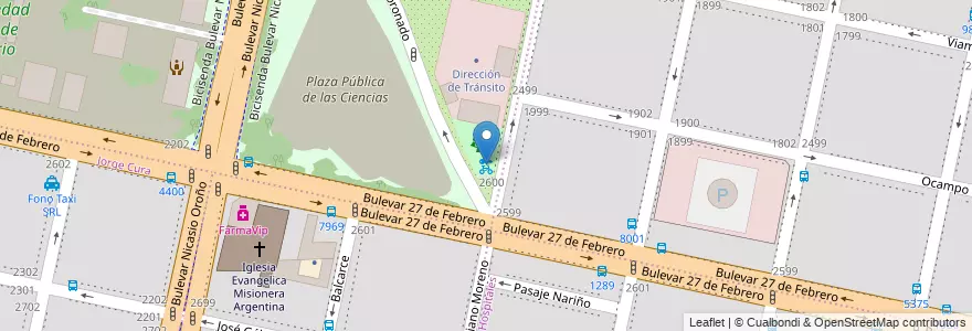 Mapa de ubicacion de 31 - Parque Independencia II en Argentina, Santa Fe, Departamento Rosario, Municipio De Rosario, Rosario.