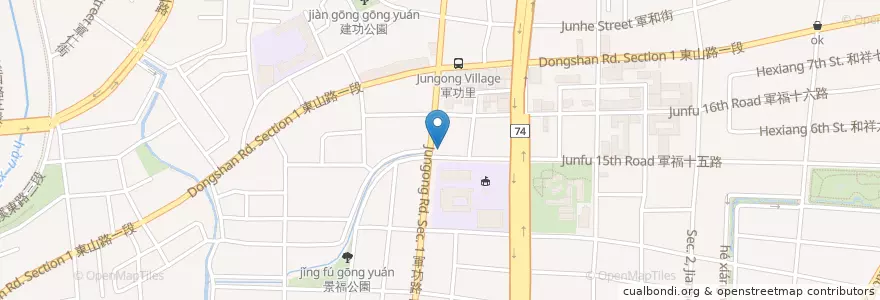 Mapa de ubicacion de 星巴克 en 臺灣, 臺中市, 北屯區.