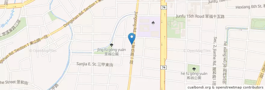 Mapa de ubicacion de Ann Pasta en Taiwan, Taichung, 北屯區.