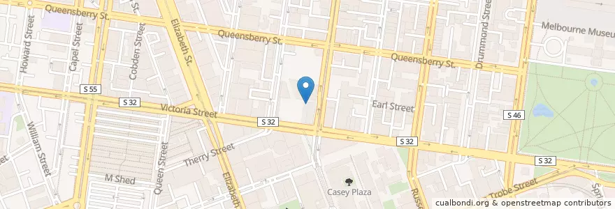 Mapa de ubicacion de T-Square Club en Australien, Victoria, City Of Melbourne.