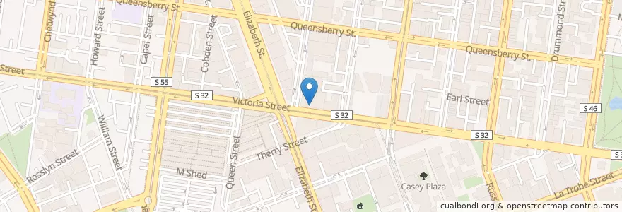 Mapa de ubicacion de Brother Dough Pizzeria e Caffe en استرالیا, Victoria, City Of Melbourne.