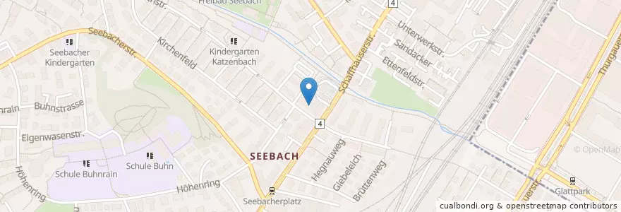 Mapa de ubicacion de Landhus en Switzerland, Zurich, District Zurich, Zurich.