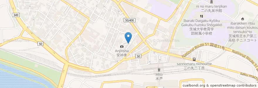 Mapa de ubicacion de UNBALANCE en Japan, 茨城県, 水戸市.