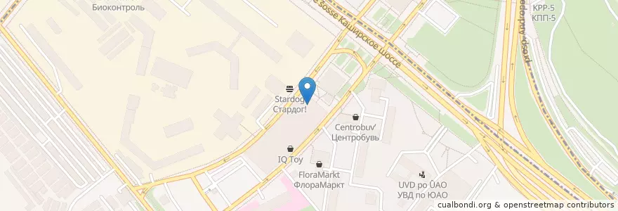 Mapa de ubicacion de IL Патио en Russie, District Fédéral Central, Moscou, Южный Административный Округ, Район Нагатино-Садовники.