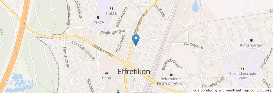 Mapa de ubicacion de SOCAR Effretikon en Svizzera, Zurigo, Bezirk Pfäffikon, Illnau-Effretikon.