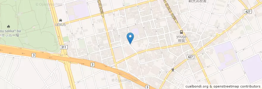 Mapa de ubicacion de たつみ en 日本, 东京都/東京都, 世田谷区.