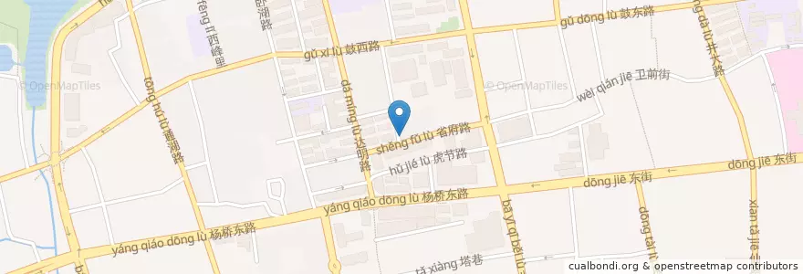 Mapa de ubicacion de 福信鱼丸 en چین, فوجیان, 福州市, 鼓楼区.
