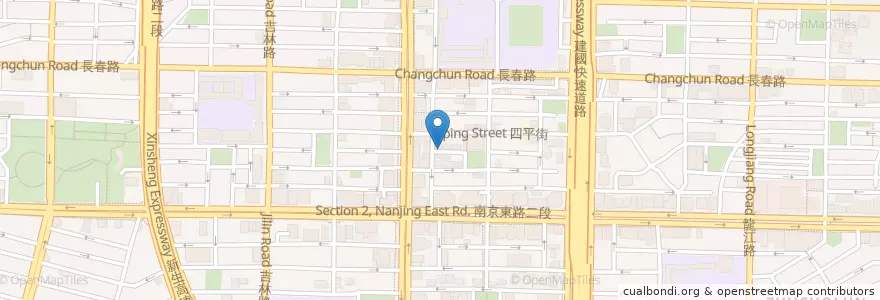 Mapa de ubicacion de 東嘉祥日式料理 en 臺灣, 新北市, 臺北市, 中山區.
