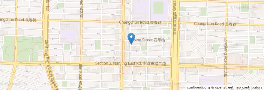 Mapa de ubicacion de 金仙排骨 en Taiwan, 新北市, Taipei, 中山區.