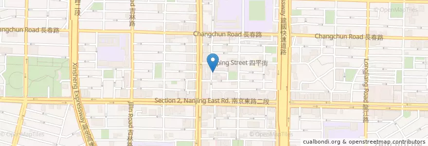 Mapa de ubicacion de 紫琳蒸餃大王 en تایوان, 新北市, تایپه, 中山區.