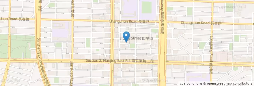 Mapa de ubicacion de 先知靈修山莊 en Taiwan, 新北市, Taipé, 中山區.