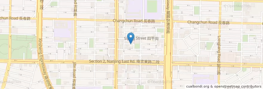 Mapa de ubicacion de 咖哩爸爸 en 台湾, 新北市, 台北市, 中山区.