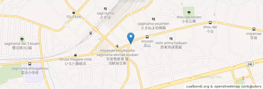 Mapa de ubicacion de 笑喜屋 en اليابان, كاناغاوا, 川崎市, 宮前区.