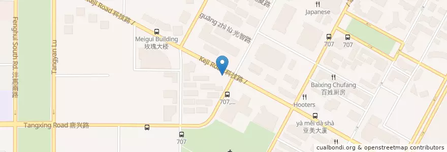 Mapa de ubicacion de St. Louis Portugese en China, Shaanxi, 西安市, 雁塔区 (Yanta).