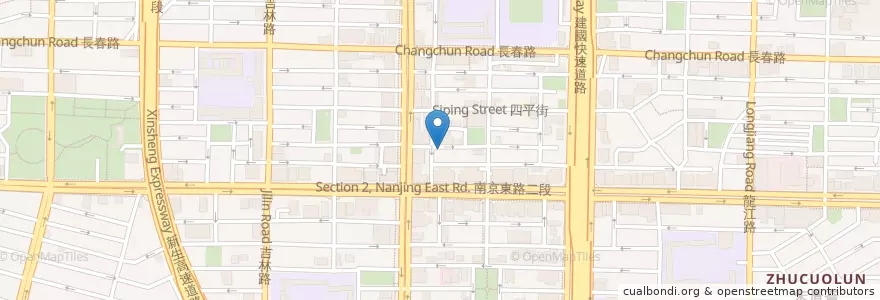 Mapa de ubicacion de 巧亦有媽媽的味道 en تايوان, تايبيه الجديدة, تايبيه, 中山區.