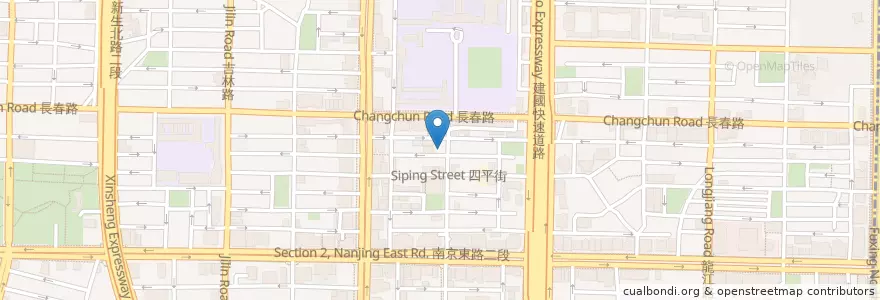 Mapa de ubicacion de 台灣牛 en 臺灣, 新北市, 臺北市, 中山區.