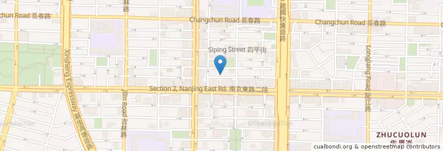 Mapa de ubicacion de 揟一下便當 en Тайвань, Новый Тайбэй, Тайбэй, 中山區.