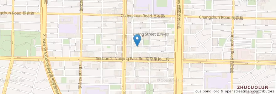 Mapa de ubicacion de 日本料理食彩櫻 en 臺灣, 新北市, 臺北市, 中山區.