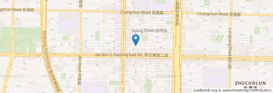 Mapa de ubicacion de 利嘉咖啡 en 타이완, 신베이 시, 타이베이시, 중산 구.